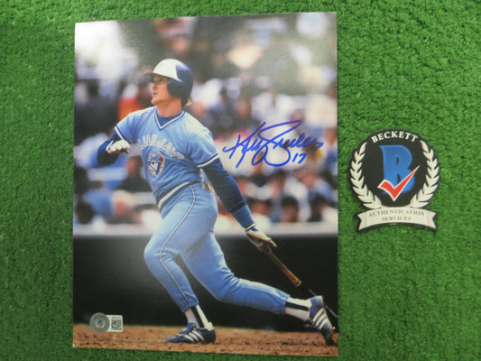 KELLY GRUBER Signed 8x10 Photo TORONTO BLUE JAYS BAS COA