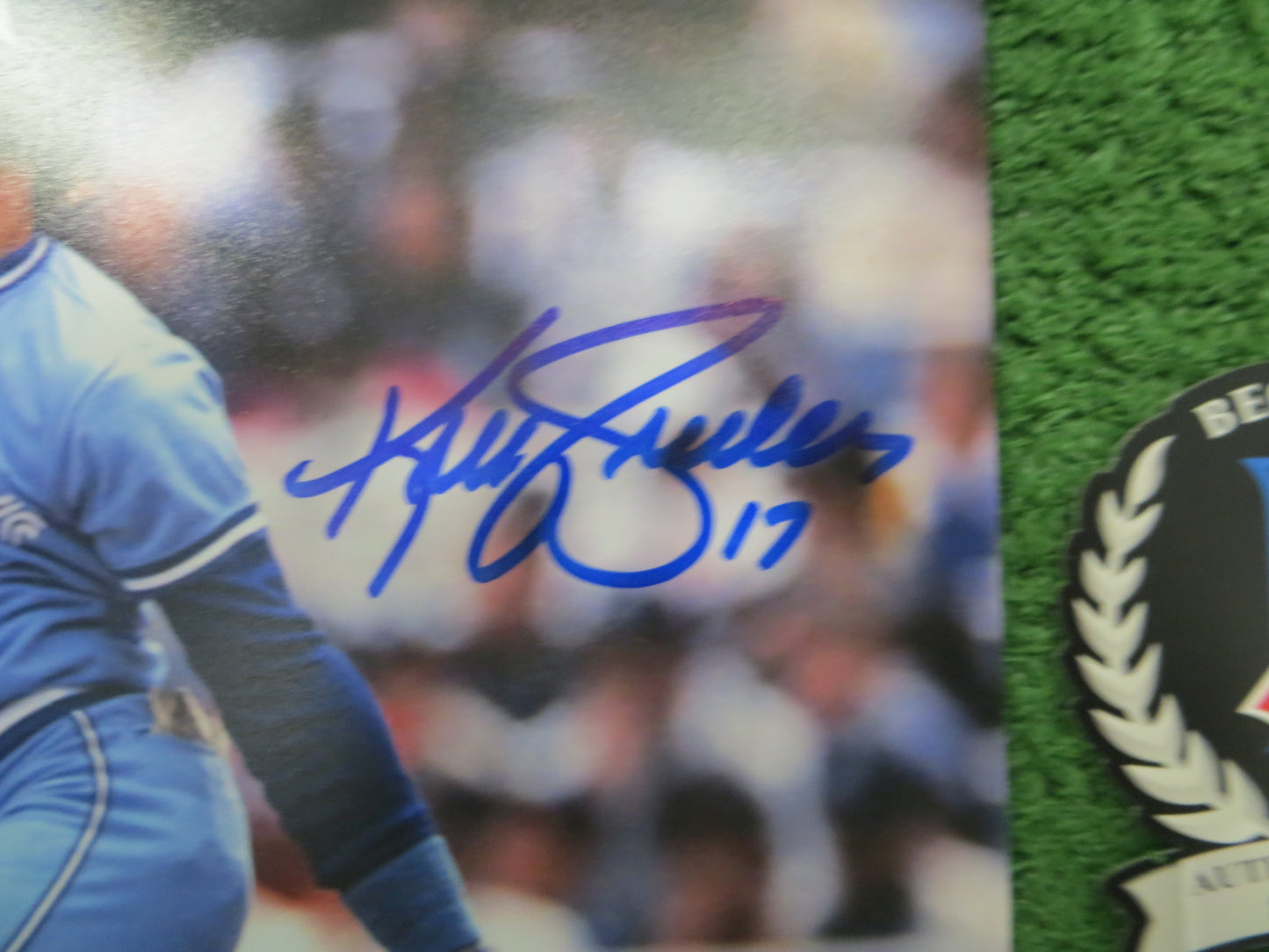 KELLY GRUBER Signed 8x10 Photo TORONTO BLUE JAYS BAS COA
