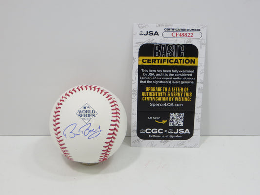BRUCE BOCHY SIGNED Rawlings 2023 World Series BASEBALL Texas Rangers JSA COA