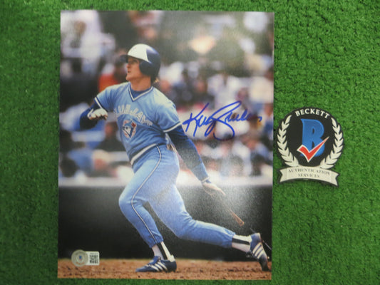 KELLY GRUBER Signed 8x10 Photo TORONTO BLUE JAYS BAS COA
