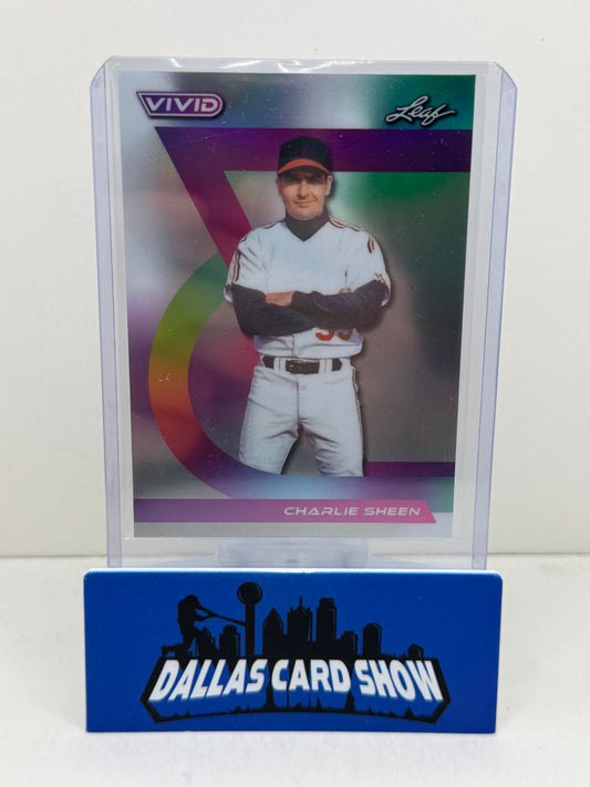 2024 Leaf Vivid Gray #7/9 Charle Sheen #10 Wildthing
