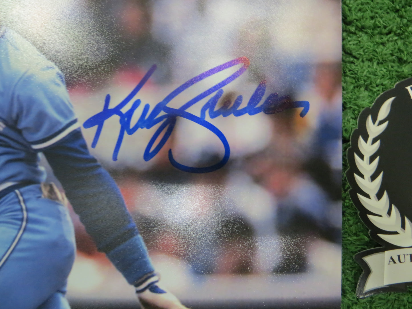 KELLY GRUBER Signed 8x10 Photo TORONTO BLUE JAYS BAS COA