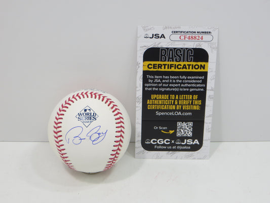 BRUCE BOCHY SIGNED Rawlings 2023 World Series BASEBALL Texas Rangers JSA COA