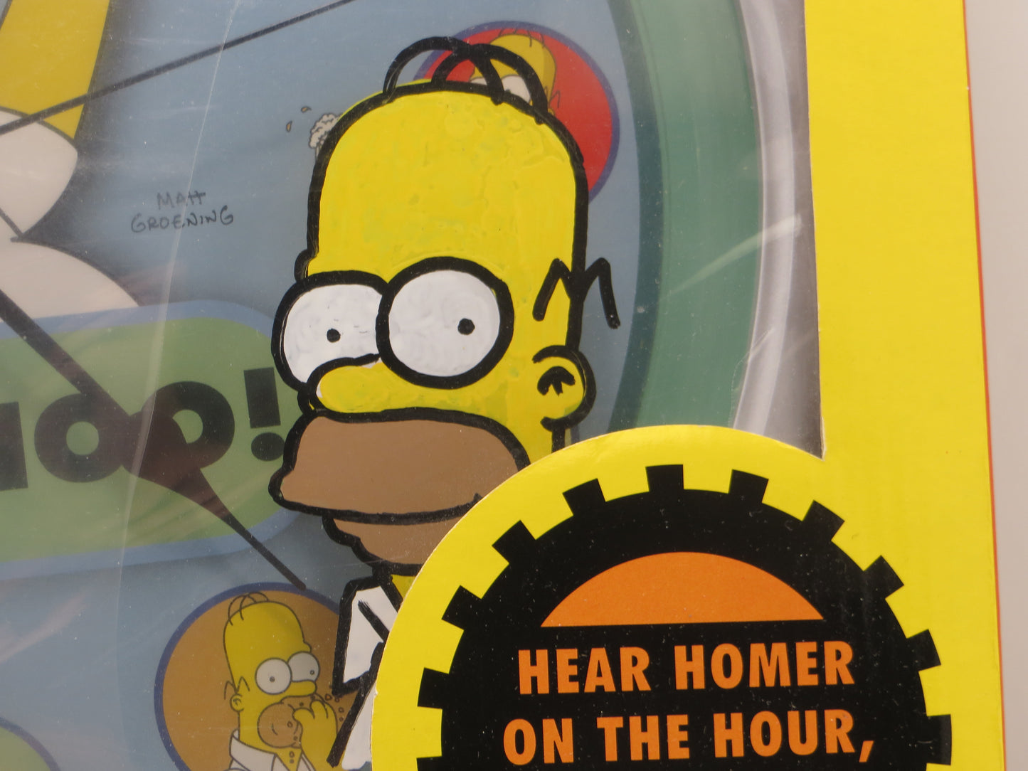 TONE RODRIGUEZ SIGNED SKETCHED Homer - Talking Wall Clock SIMPSONS FIGURINE