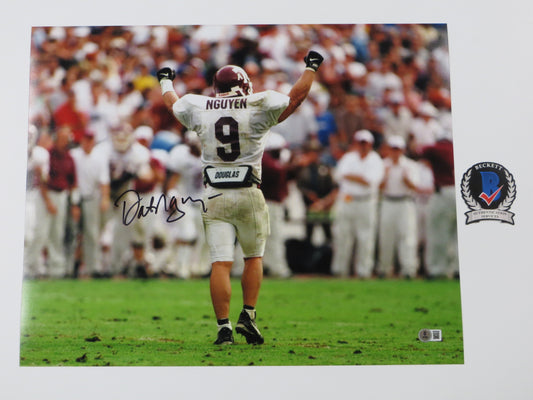 DAT NGUYEN TEXAS A&M AGGIES SIGNED 16x20 PHOTO Dallas Cowboys BAS COA