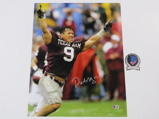 DAT NGUYEN TEXAS A&M AGGIES SIGNED 16x20 PHOTO Dallas Cowboys VICTORY BAS