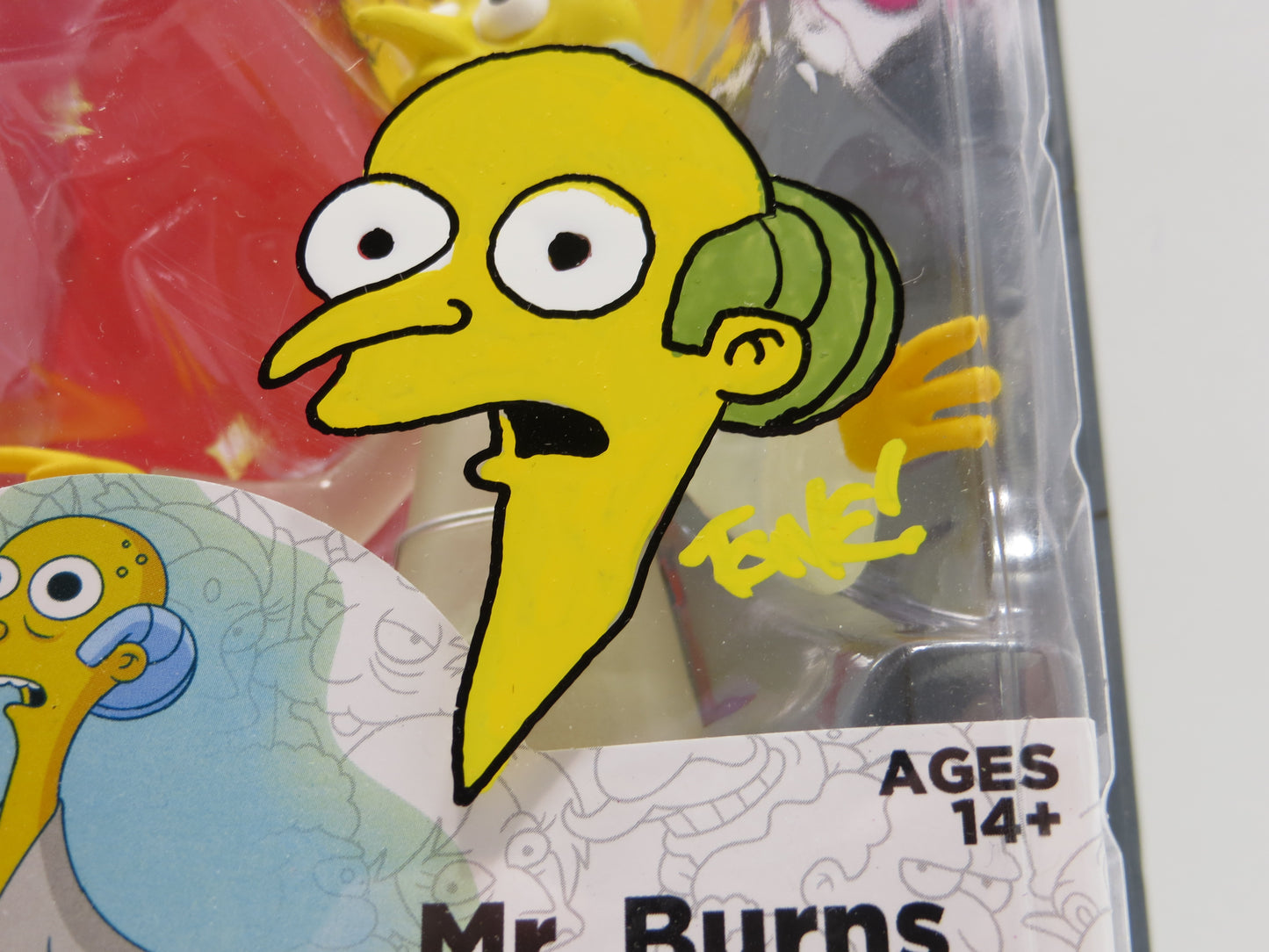 TONE RODRIGUEZ SIGNED SKETCHED Mr. Burns SIMPSONS FIGURINE