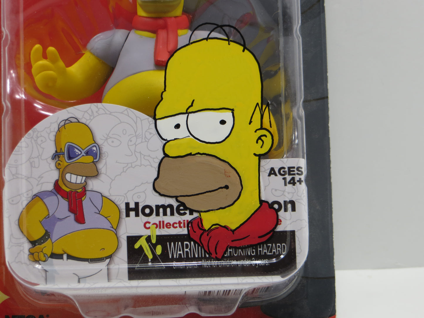 TONE RODRIGUEZ SIGNED SKETCHED Homer Simpson SIMPSONS FIGURINE JSA