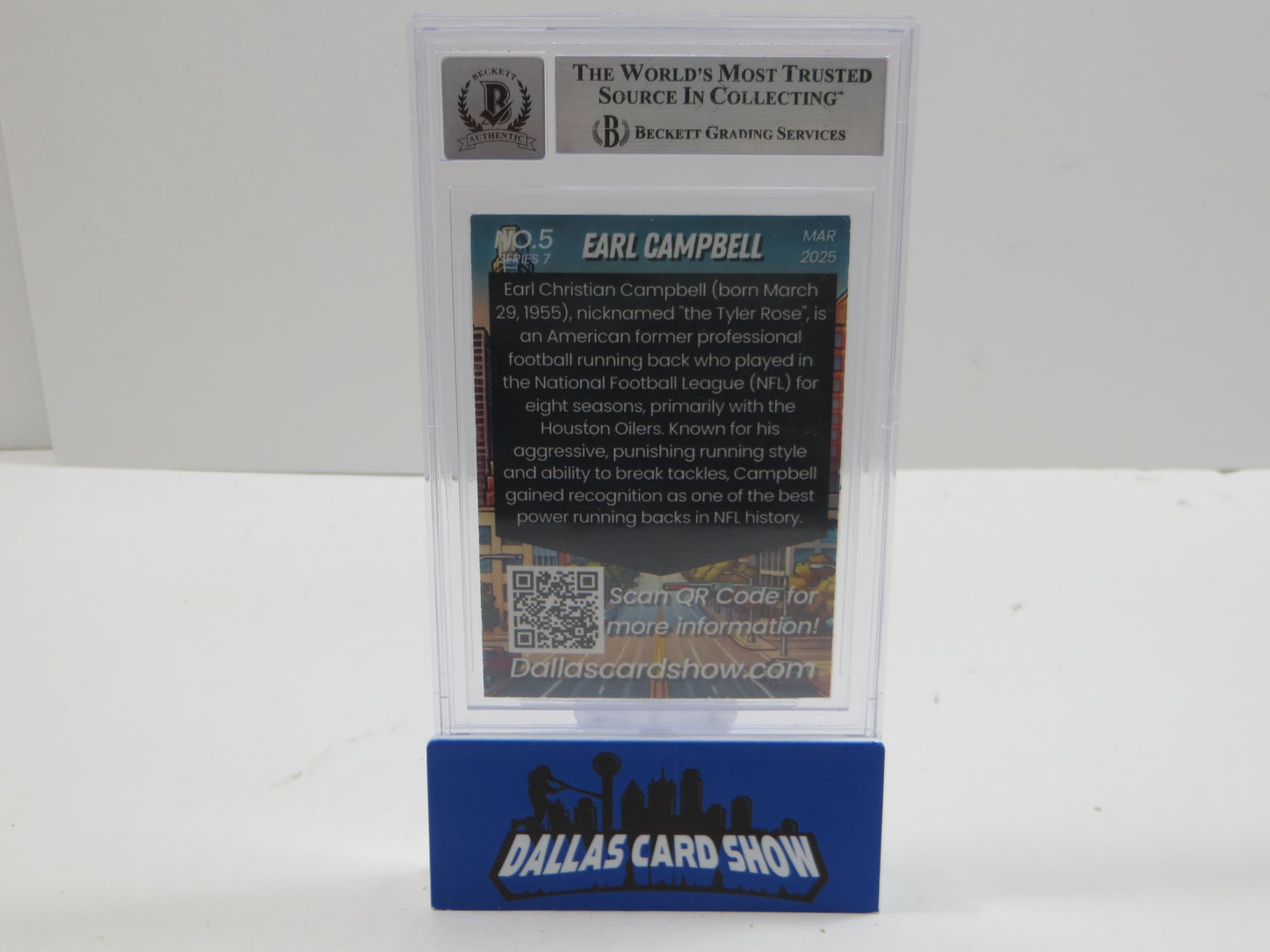 2025 MARCH DCS SERIES 7 #5 EARL CAMPBELL BAS 10 AUTO