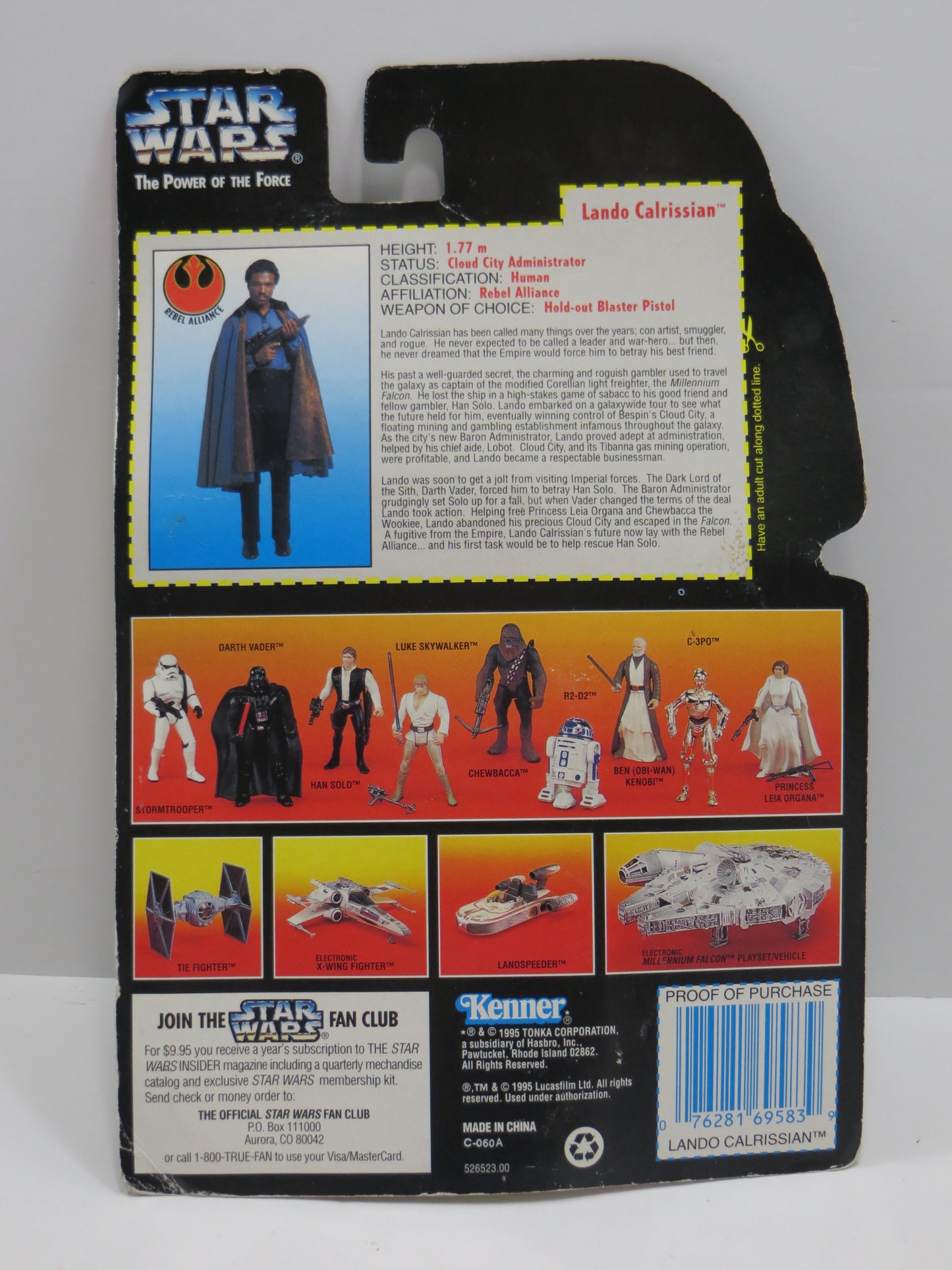 STAR WARS LANDO CALRISSIAN FIGURE FIGURINE