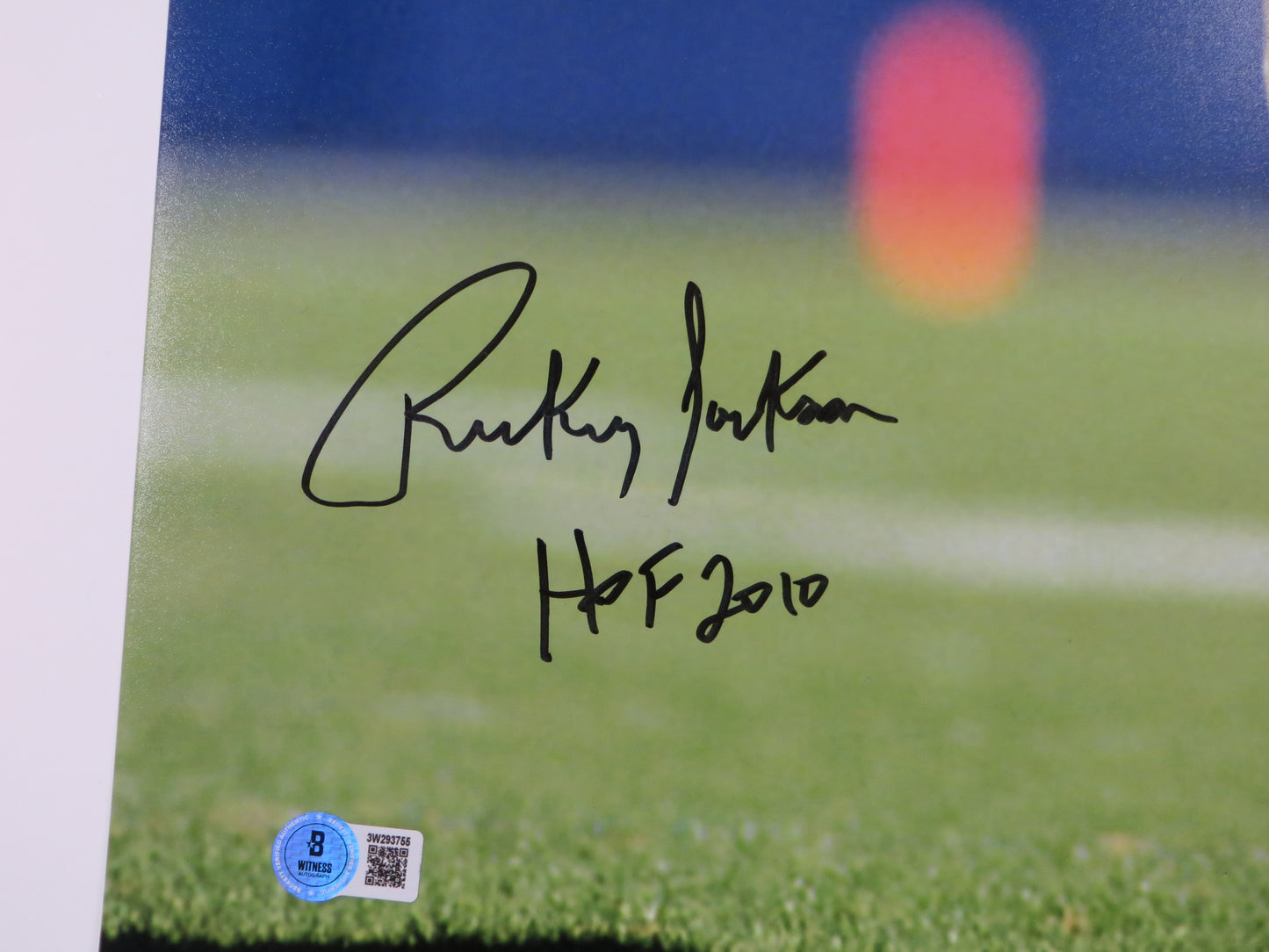 RICKEY JACKSON NEW ORLEANS SAINTS SIGNED 16x20 PHOTO w/HOF 2010 BAS COA