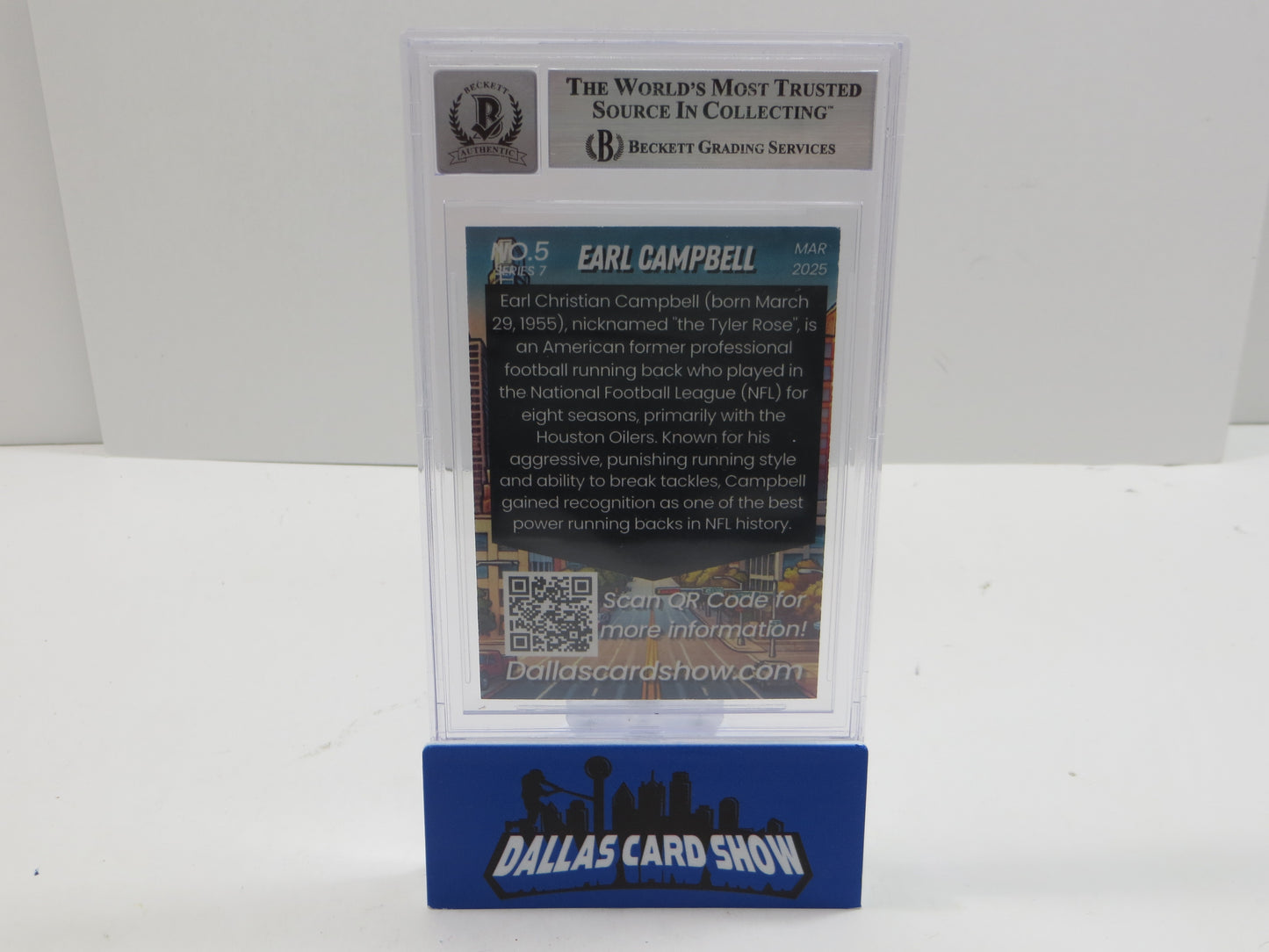 2025 MARCH DCS SERIES 7 #5 EARL CAMPBELL BAS 10 AUTO