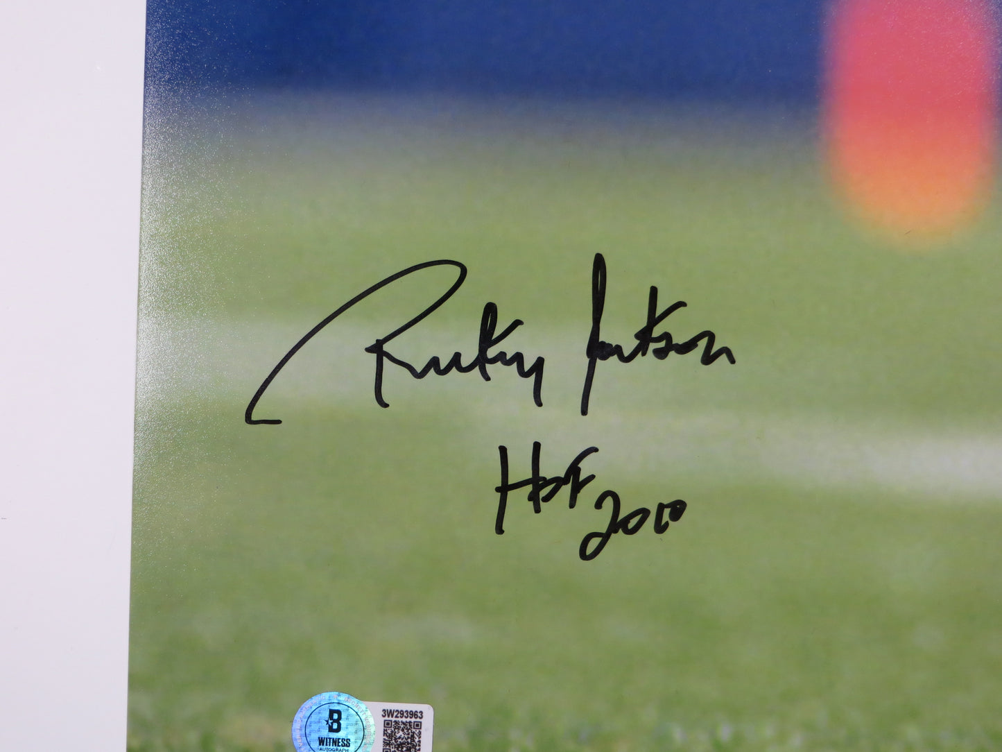 RICKEY JACKSON NEW ORLEANS SAINTS SIGNED 16x20 PHOTO w/HOF 2010 BAS COA