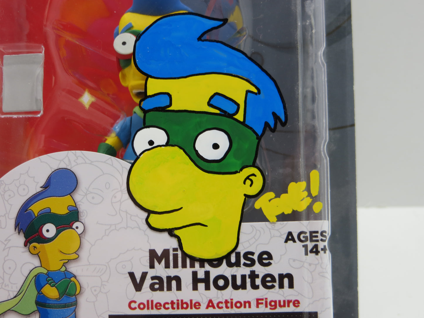 TONE RODRIGUEZ SIGNED SKETCHED Milhouse Van Houten SIMPSONS FIGURINE