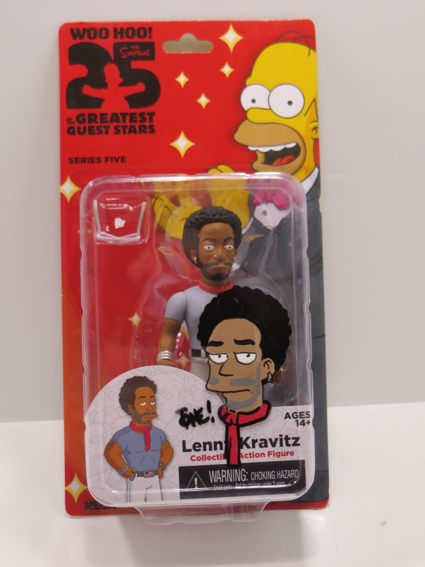 TONE RODRIGUEZ SIGNED SKETCHED Lenny Kravitz SIMPSONS FIGURINE