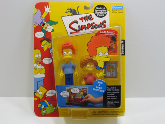 TONE RODRIGUEZ SIGNED SKETCHED Rod and Todd Flanders SIMPSONS FIGURINE