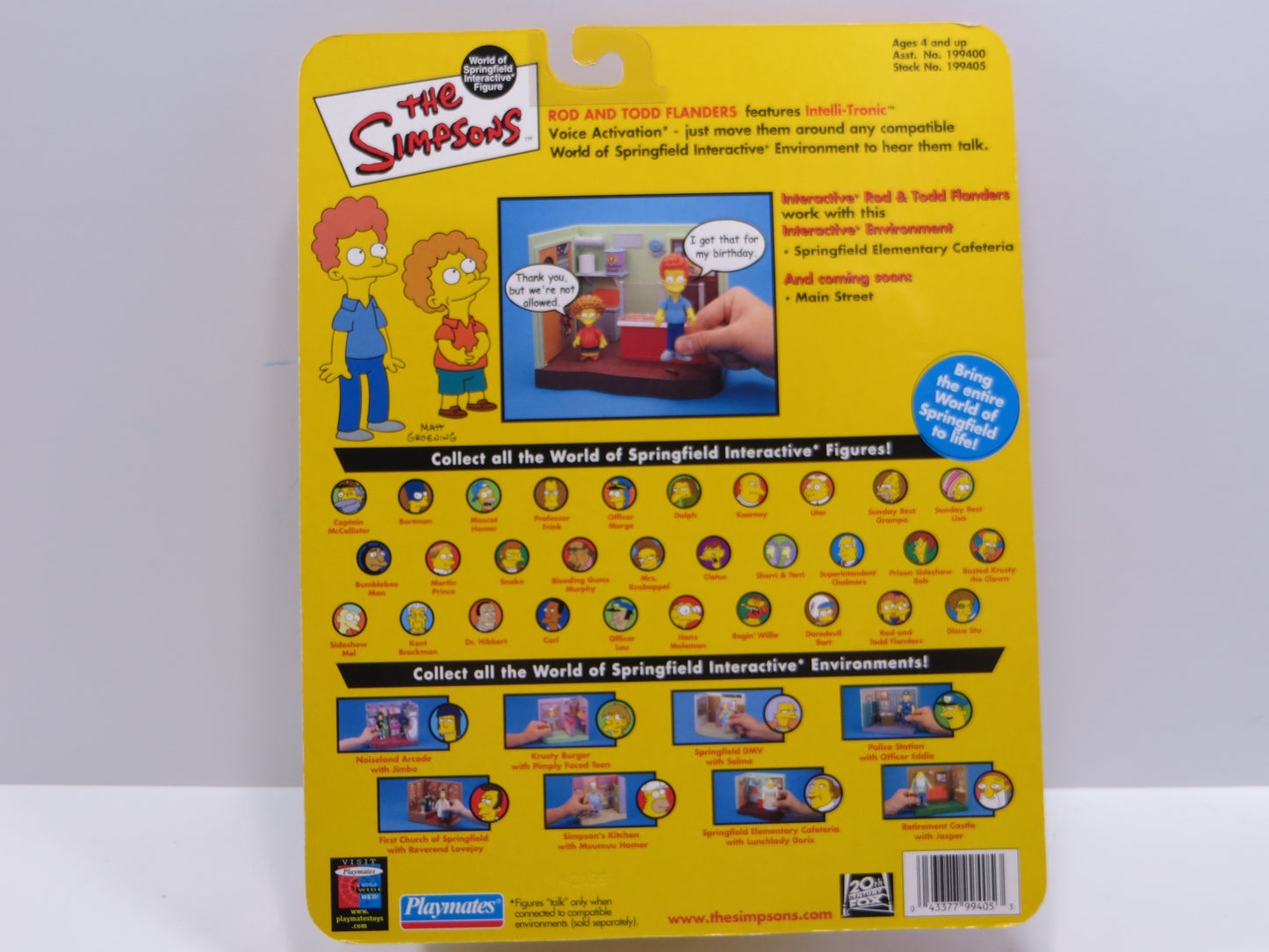 TONE RODRIGUEZ SIGNED SKETCHED Rod and Todd Flanders SIMPSONS FIGURINE