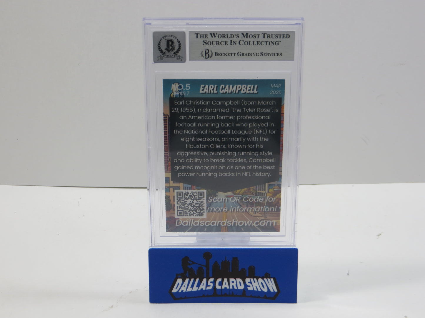 2025 MARCH DCS SERIES 7 #5 EARL CAMPBELL BAS 10 AUTO
