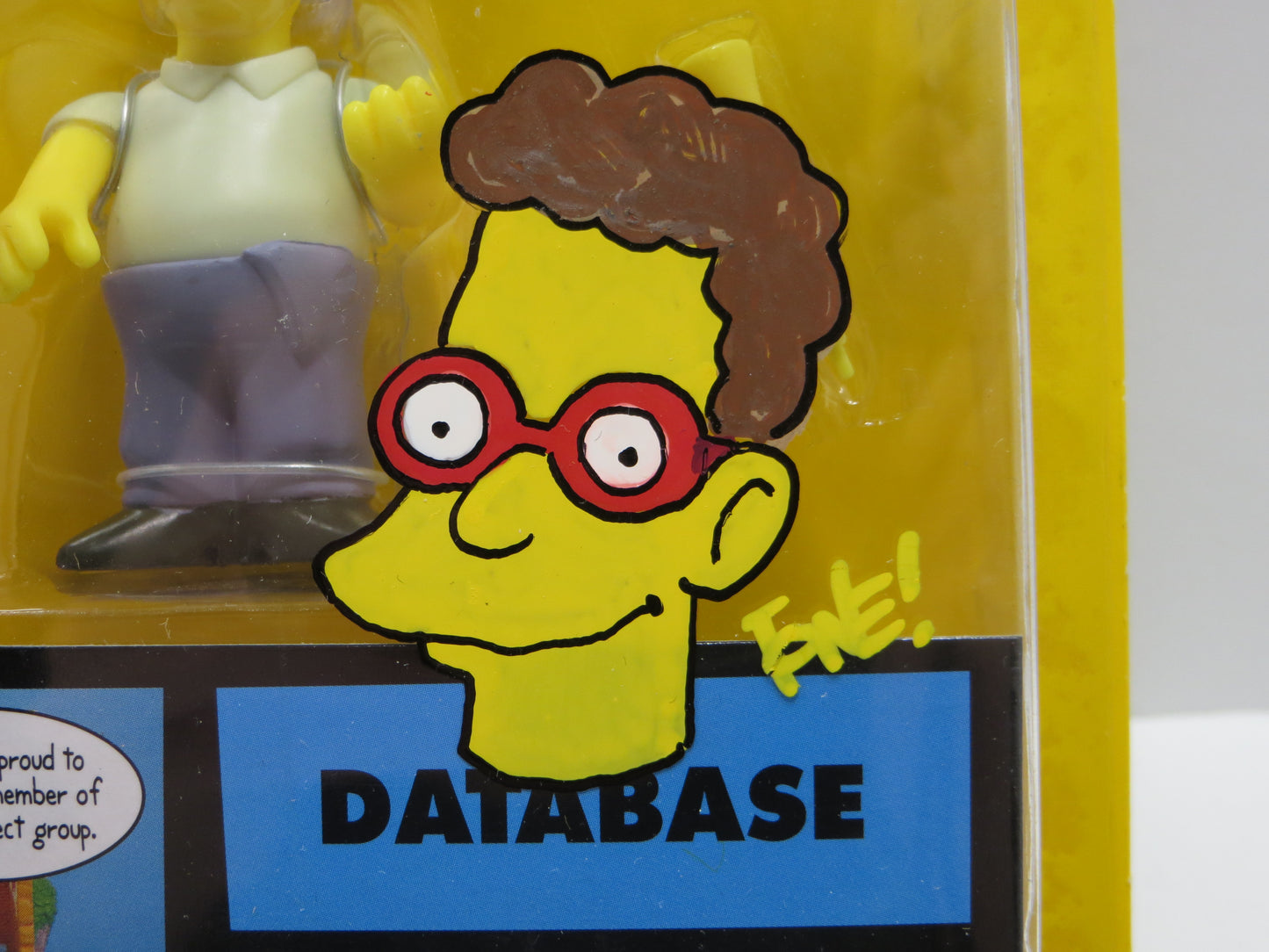 TONE RODRIGUEZ SIGNED SKETCHED Database SIMPSONS FIGURINE