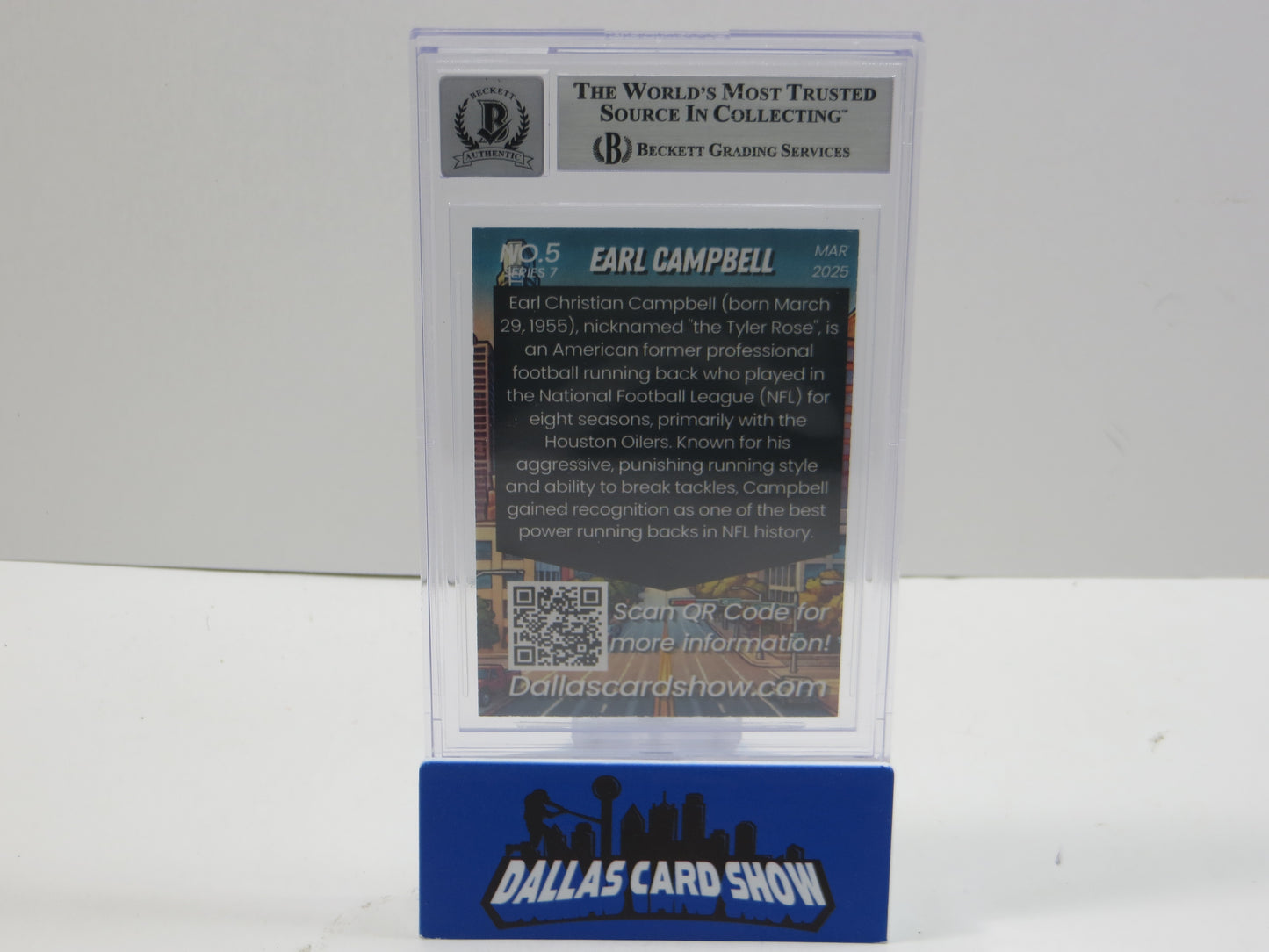2025 MARCH DCS SERIES 7 #5 EARL CAMPBELL BAS 10 AUTO
