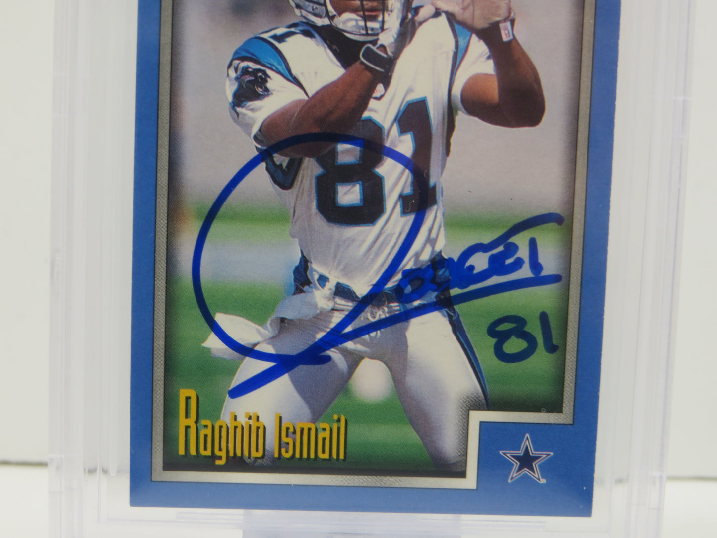 1999 Score #107 ROCKET ISMAIL SIGNED Carolina Panthers BGS BAS 10 Auto