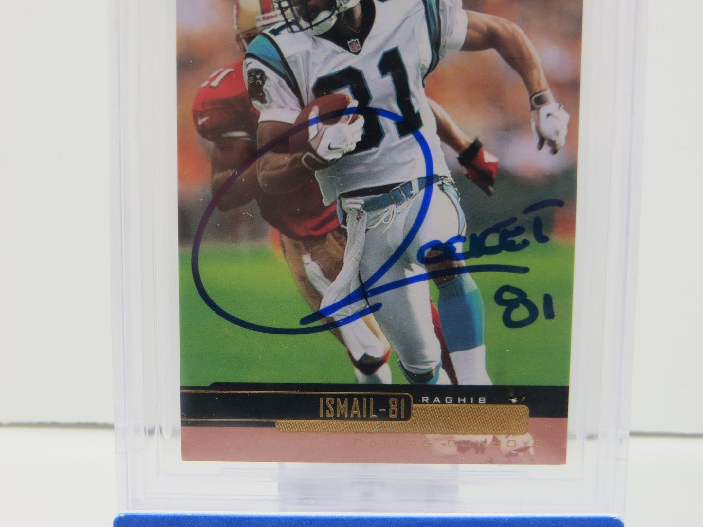 1999 Upper Deck #58 ROCKET ISMAIL SIGNED Carolina Panthers BGS BAS 10 Auto