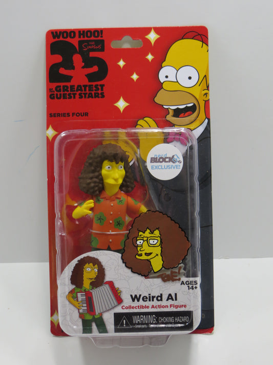 TONE RODRIGUEZ SIGNED SKETCHED Weird Al - Orange Shirt SIMPSONS FIGURINE