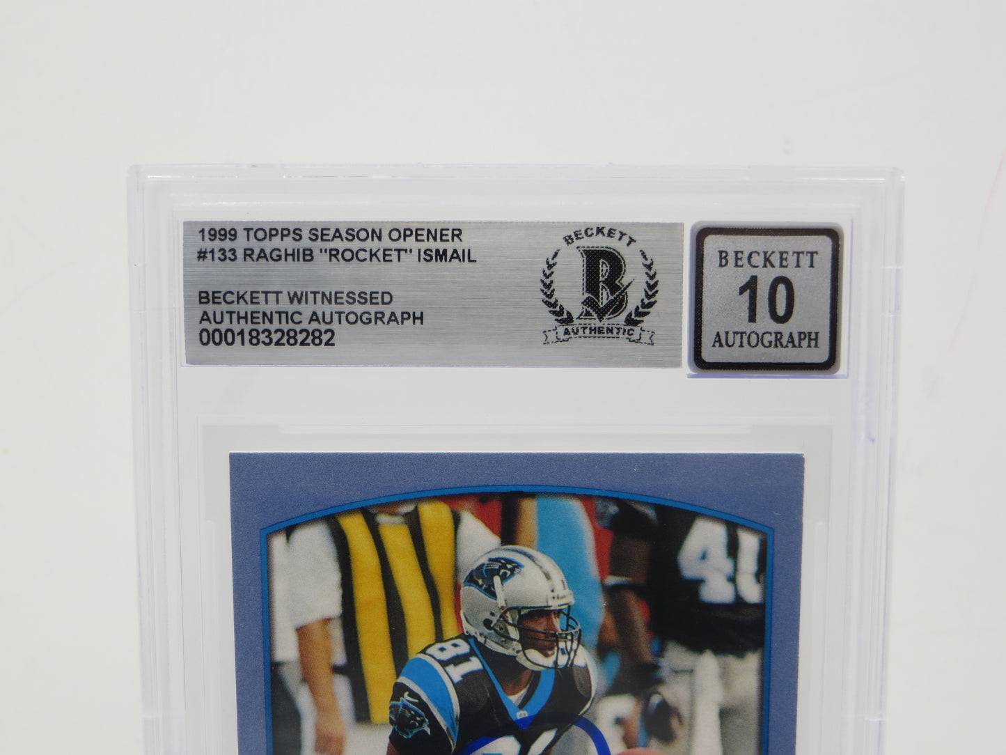 1999 Topps Season Opener #133 ROCKET ISMAIL SIGNED Carolina Panthers BGS BAS 10 Auto