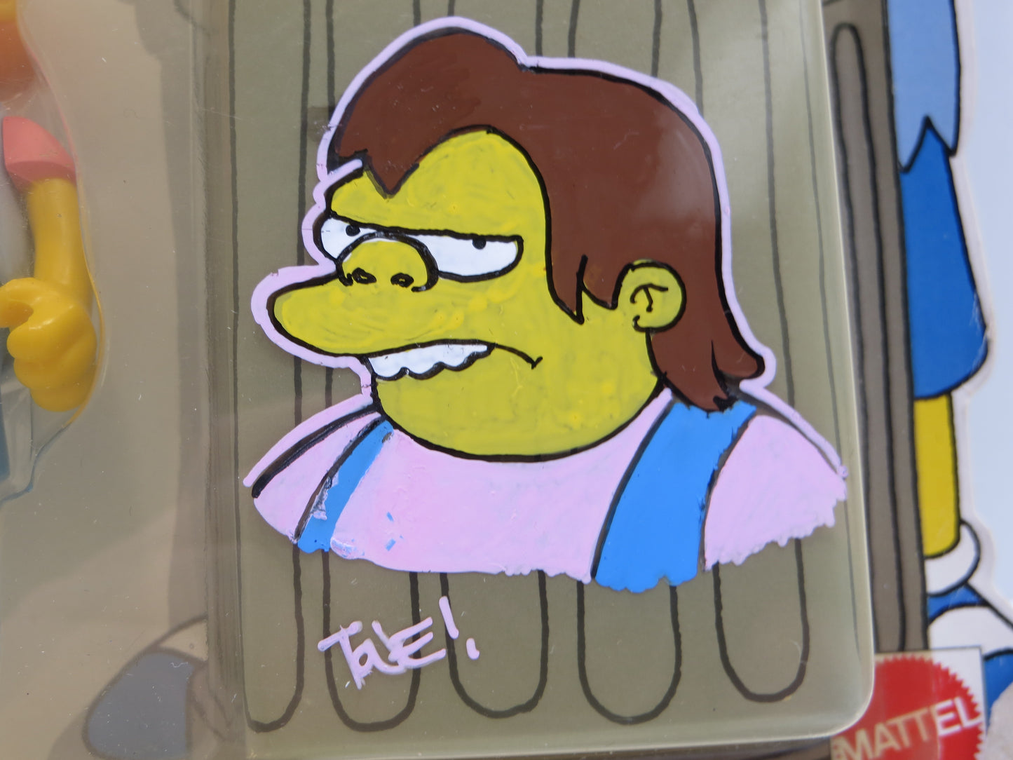 TONE RODRIGUEZ SIGNED SKETCHED Nelson SIMPSONS FIGURINE