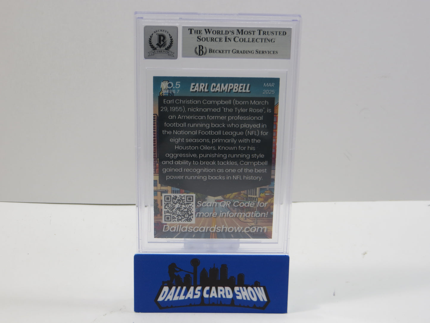 2025 MARCH DCS SERIES 7 #5 EARL CAMPBELL BAS 10 AUTO