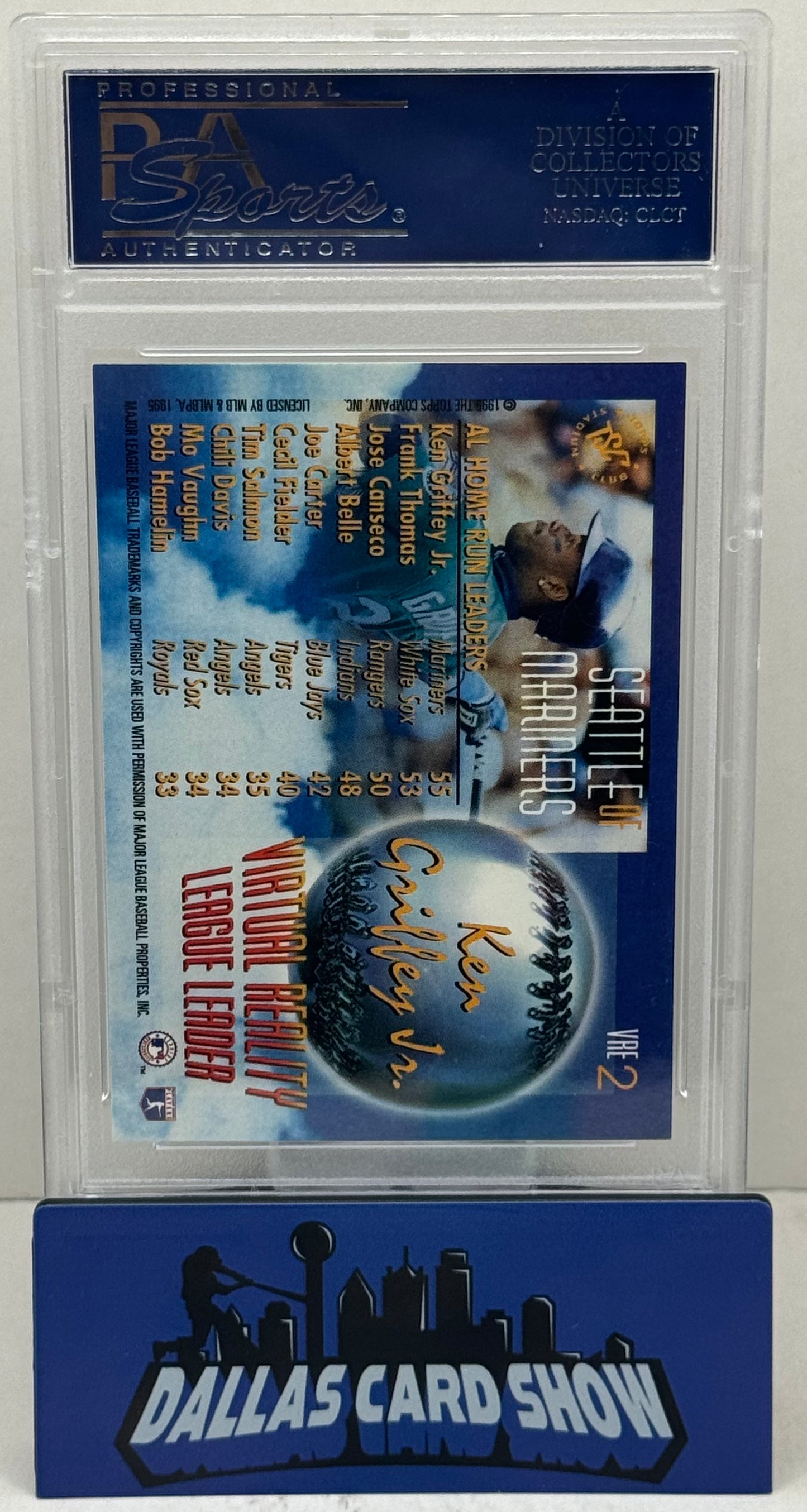 1995 Stadium Club #VRE2 Ken Griffey Jr. VR Extremists PSA 8