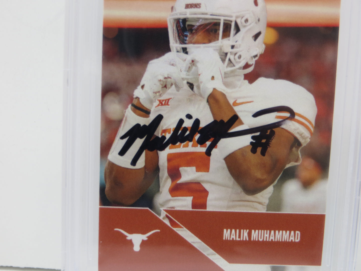 2024 Onit Athlete Texas Longhorns MALIK MUHAMMAD SIGNED BGS BAS