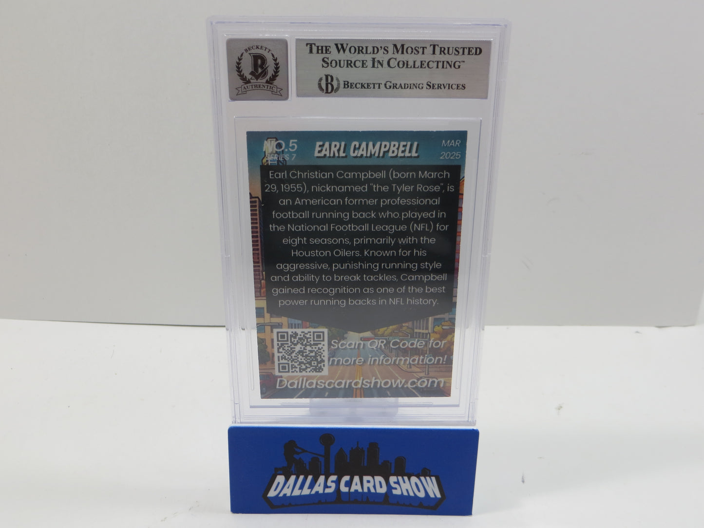 2025 MARCH DCS SERIES 7 #5 EARL CAMPBELL BAS 10 AUTO