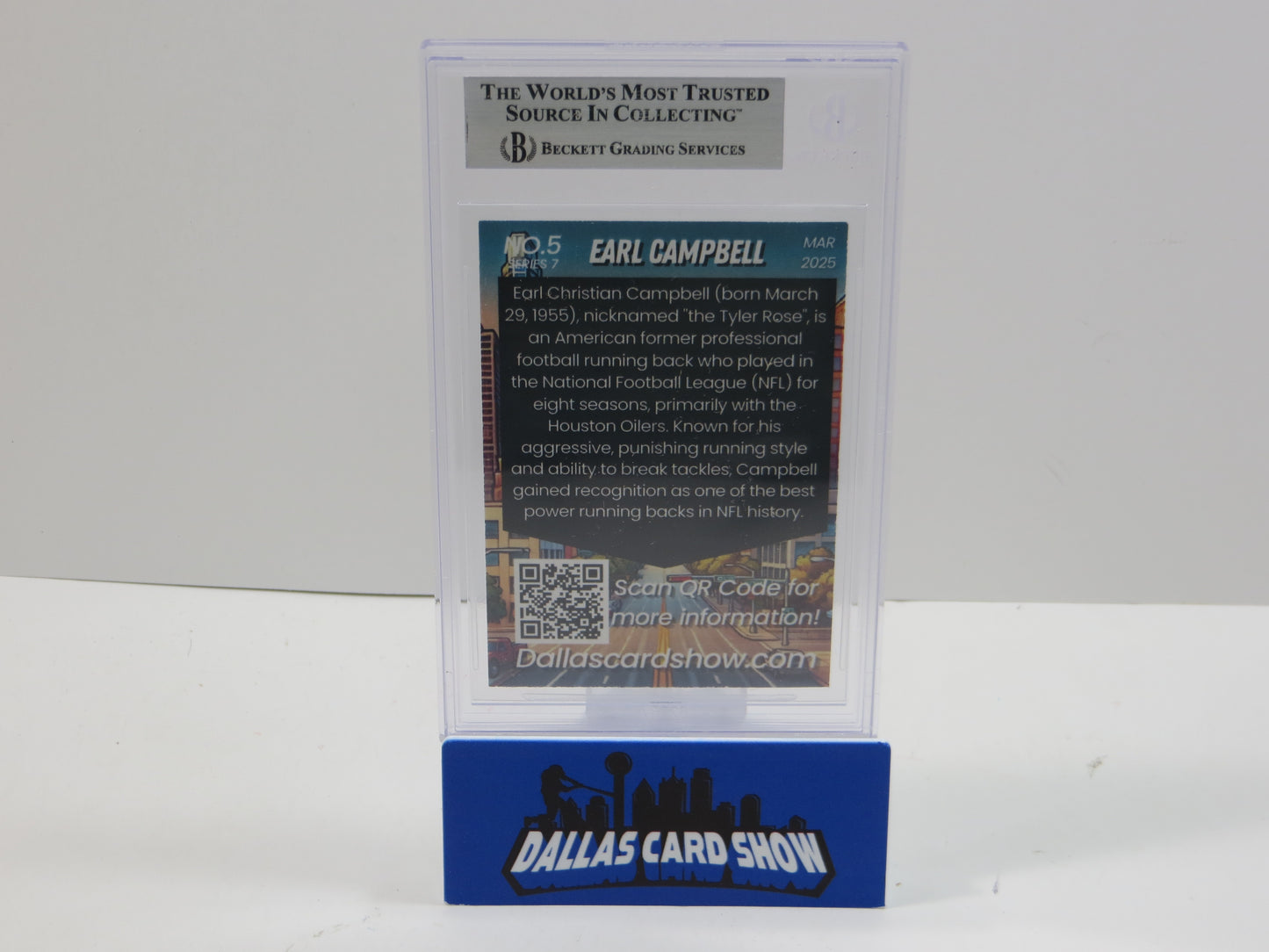 2025 MARCH DCS SERIES 6 #5 EARL CAMPBELL BAS 10 AUTO
