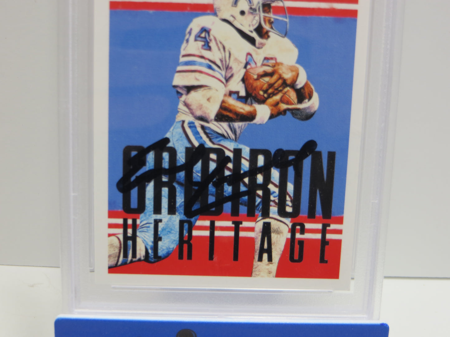 EARL CAMPBELL SIGNED 2015 SCORE #1 Football Card PSA SLAB Authentic AUTO