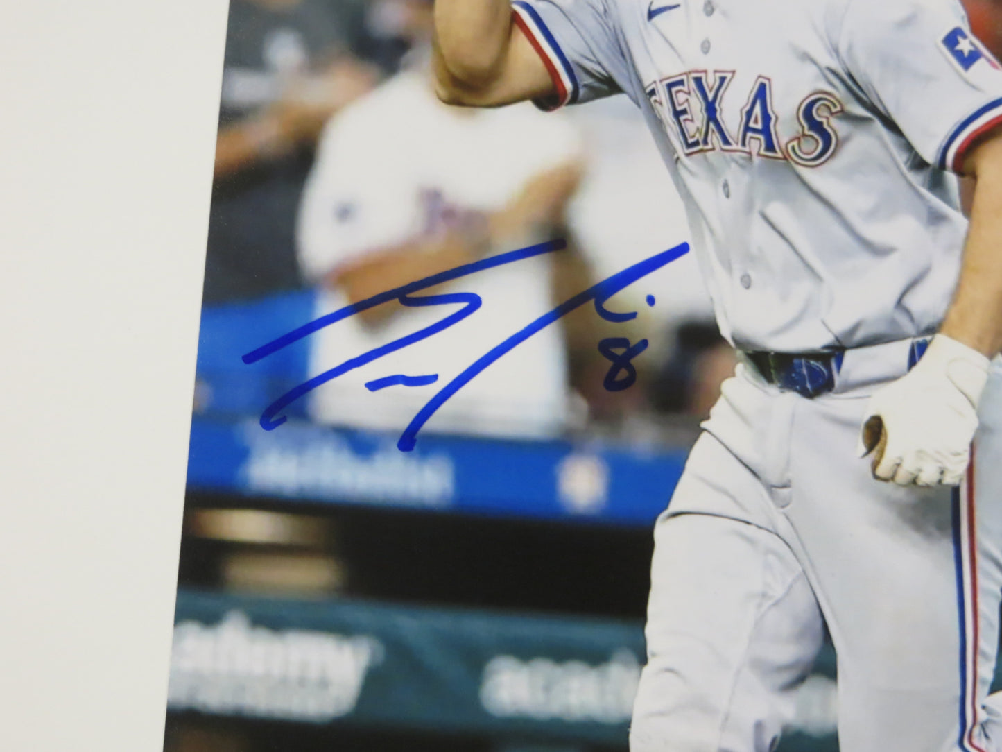 JOSH SMITH TEXAS RANGERS SIGNED 8x10 PHOTO Home Run LSU Tigers BAS COA