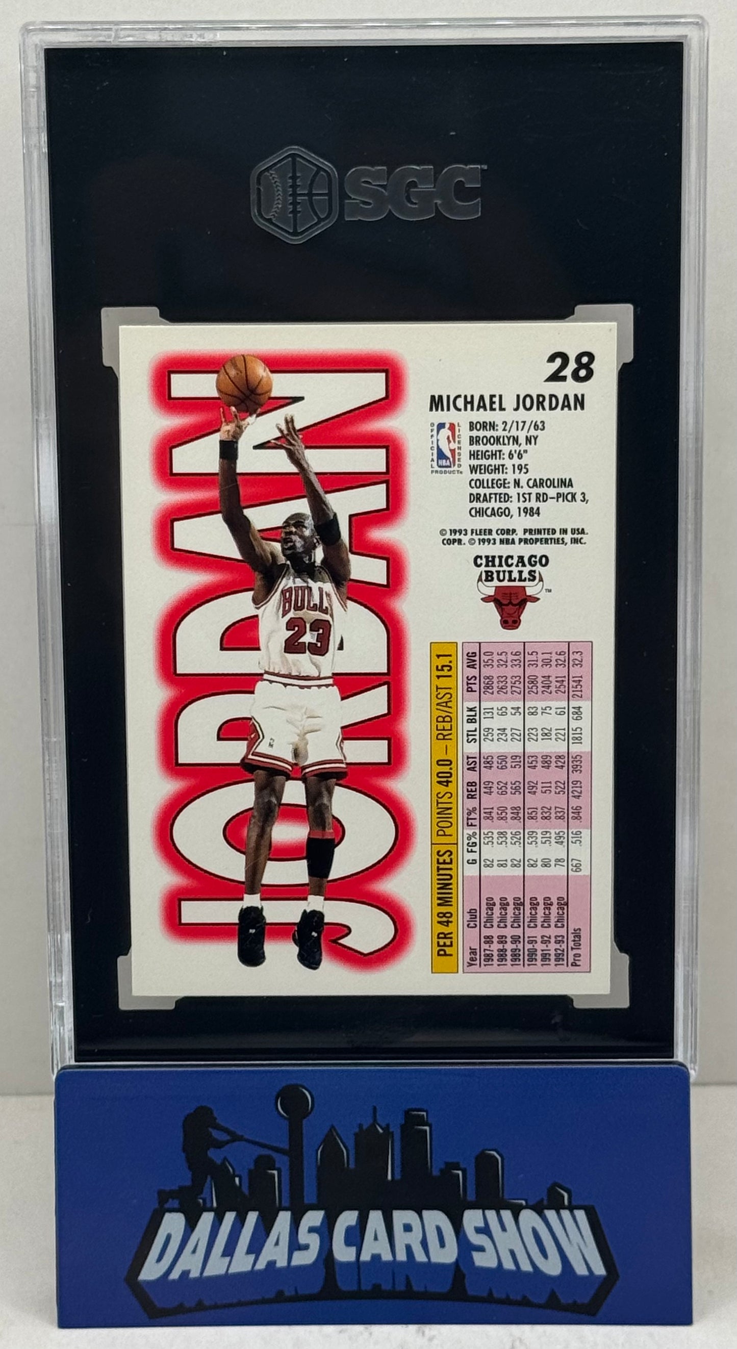 1993-94 Fleer #28 Michael Jordan SGC 9.5