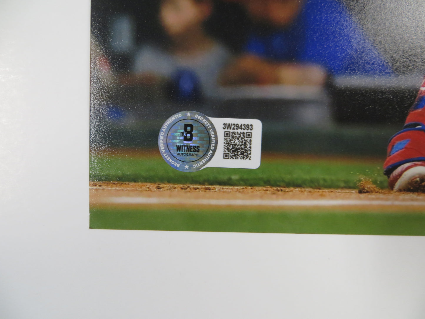 JOSH SMITH TEXAS RANGERS SIGNED 8x10 PHOTO Globe Life Field at Bat LSU Tigers BAS