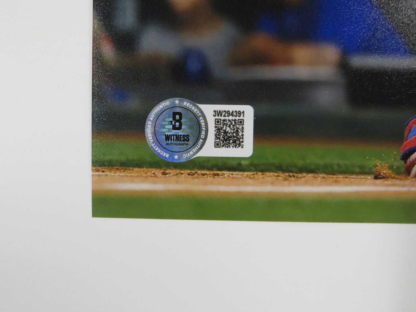 JOSH SMITH TEXAS RANGERS SIGNED 8x10 PHOTO Globe Life Field at Bat LSU Tigers BAS