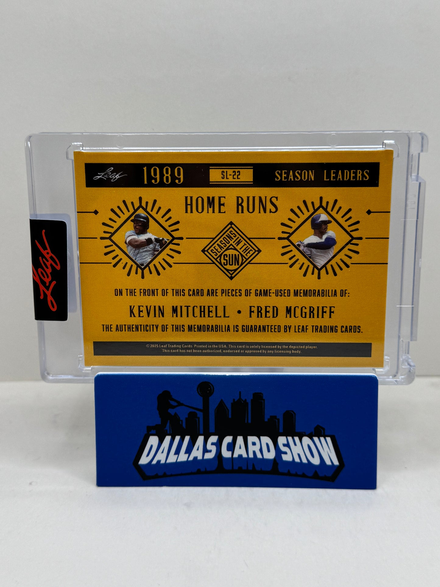 2025 Leaf Seasons In The Sun Don Drysdale,Ralph Terry 1962 Seasons Leaders Wins Relic /12