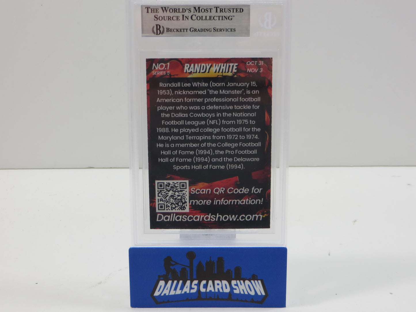 2024 NOVEMBER DALLAS CARD SHOW SERIES 5 RANDY WHITE BGS 10 AUTO