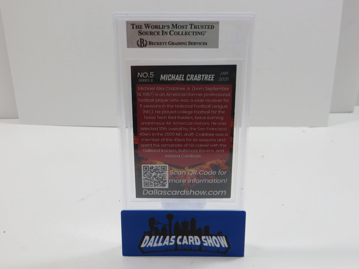 2025 JANUARY DCS SERIES 6 #5 MICHAEL CRABTREE BGS 10 AUTO