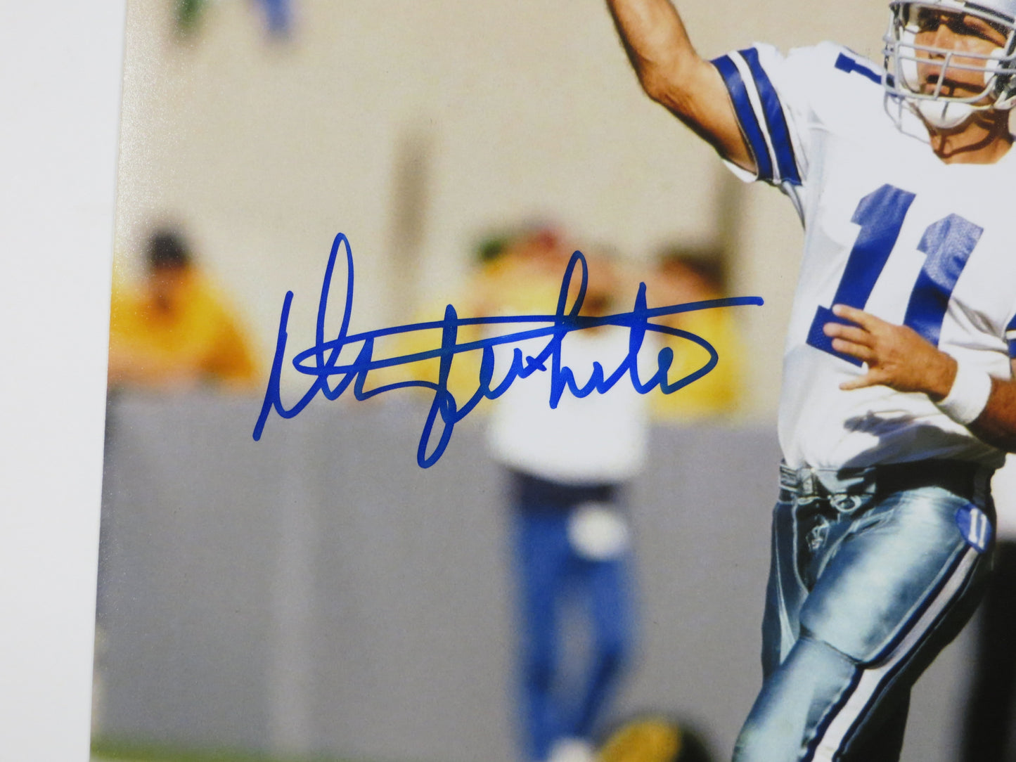 DANNY WHITE DALLAS COWBOYS SIGNED 8x10 PHOTO White Uniform ASU Sun Devils BAS