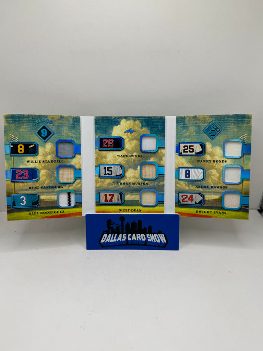 2025 Leaf Seasons In The Sun Cloud 9 Relic Booklet Bonds,Sandberg,Rodriguez,Etc /4