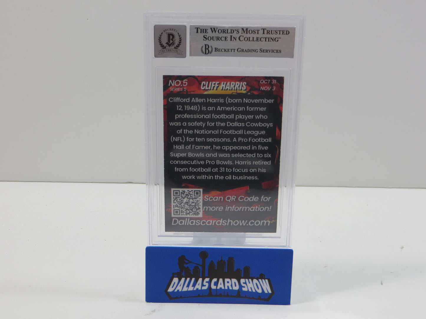 2024 DCS SERIES 5 CLIFF HARRIS #5 BGS 10 AUTO