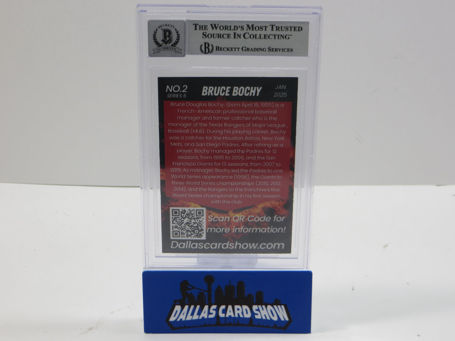 2025 JANUARY DCS SERIES 6 #2 BRUCE BOCHY BGS 10 AUTO