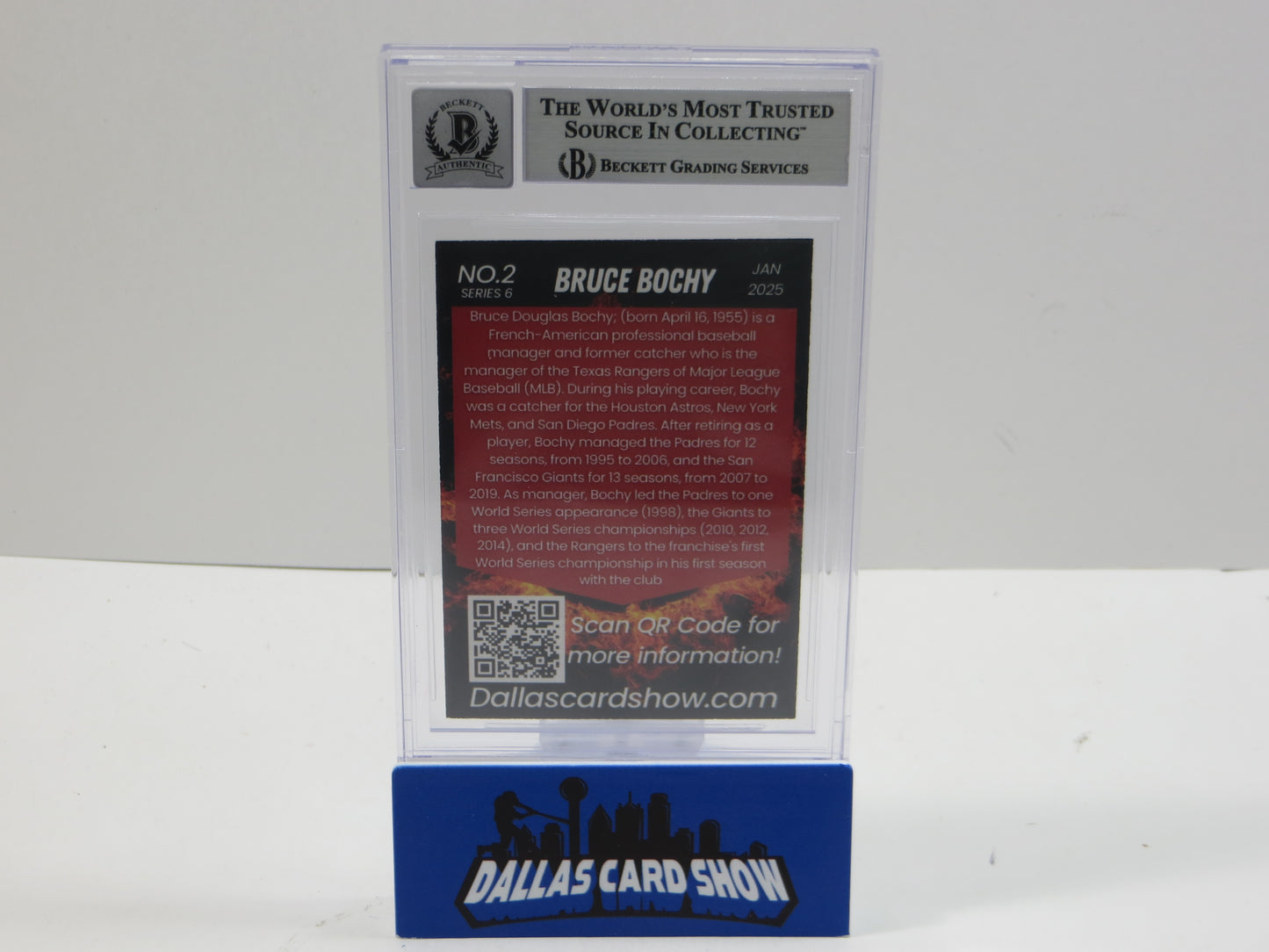 2025 JANUARY DCS SERIES 6 #2 BRUCE BOCHY BGS 10 AUTO