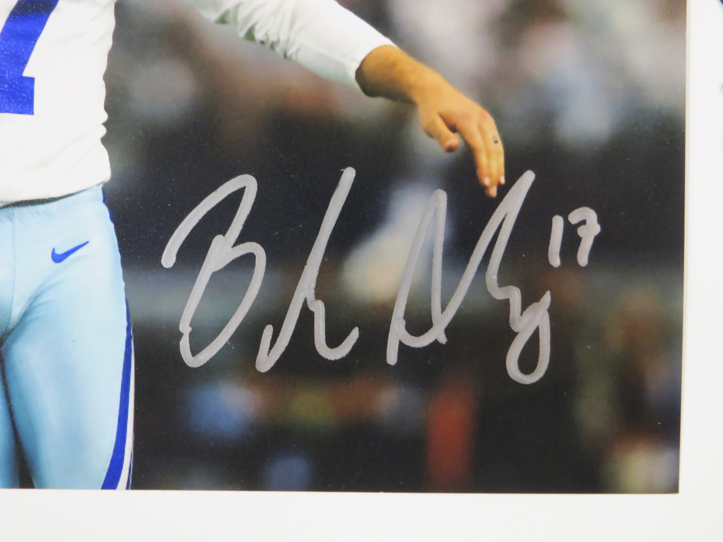 BRANDON AUBREY DALLAS COWBOYS SIGNED 8x10 PHOTO Notre Dame Fighting Irish BAS