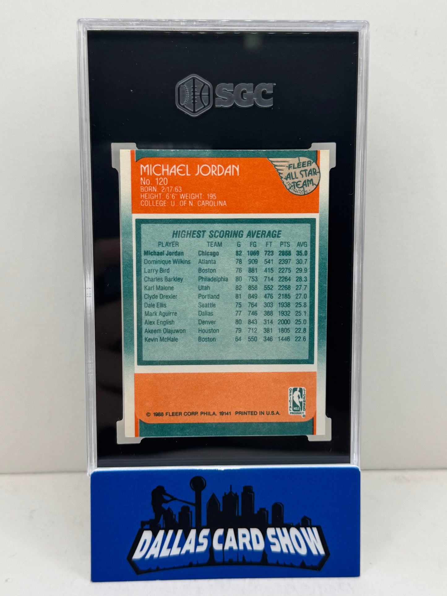 1988-89 #120 Michael Jordan All-Star SGC 8.5