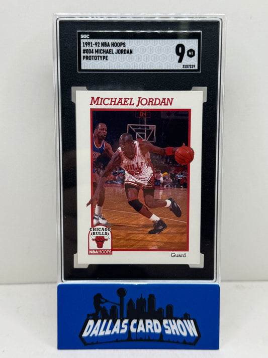1991-92 NBA Hoops #004 Michael Jordan Prototype SGC 9